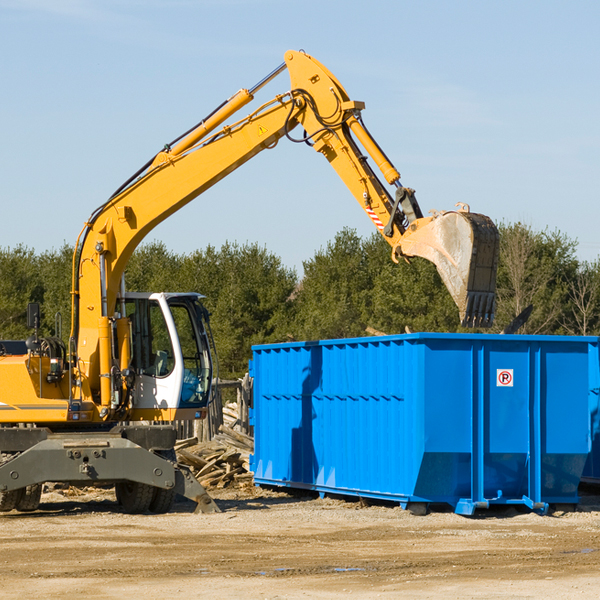 what size residential dumpster rentals are available in Creighton